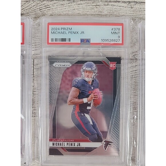 PSA Slab Graded NFL Panini Rookie Card Lot Of 3 Caleb Williams JJ McCarthy Penix - Picture 3 of 8